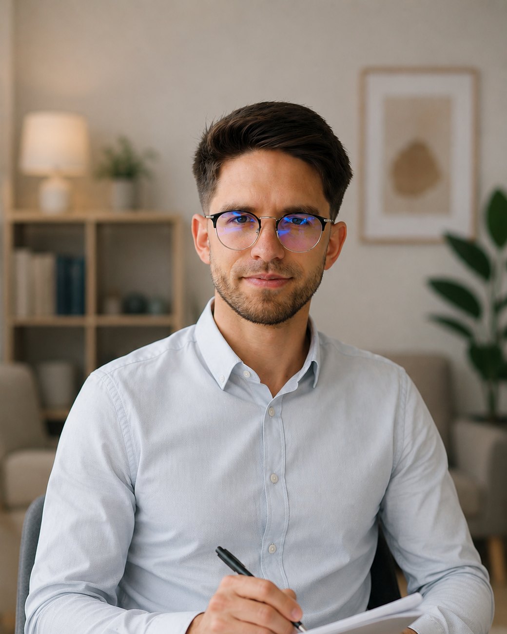 Christian Baumann im Beratungsgespräch